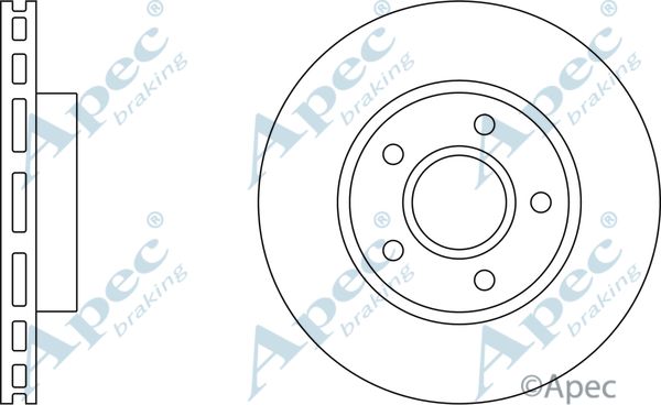 APEC BRAKING Тормозной диск DSK684